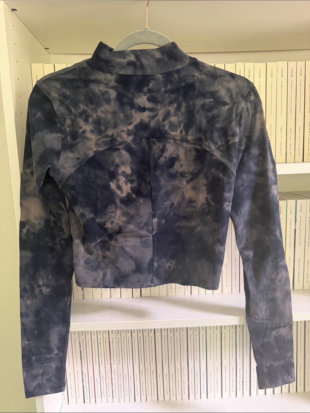 lululemon athletica Tie-Dye Crop Jacket in Navy and Gray
